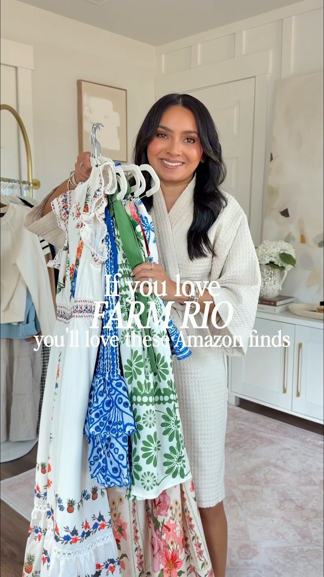 Amazon pieces that look like Farm Rio!
For reference: I’m 5’0, 32b bra size, and 2/26 in bottoms, pear shaped. 
*Everything I share is unaltered! TTS means true to size. Between size 5-6.5 in shoes

Wearing the smallest size available in all Amazon pieces! Size xs/s TTS
Yellow top size xs TTS 
For the blue set - I used the Stitchy to shorten the straps
All sandals size 5 TTS





If you love Farm Rio, you are going to love these Amazon finds. These dresses are perfect for spring vacations, summer getaways, events, and weekend outings. They look designer-level expensive but are so affordable. The prints, the silhouettes, the quality…I’m obsessed! 

#petitefashion #petitefinds #amazonfinds #farmrio #springdresses 

#LTKTravel #LTKootd #LTKPetite