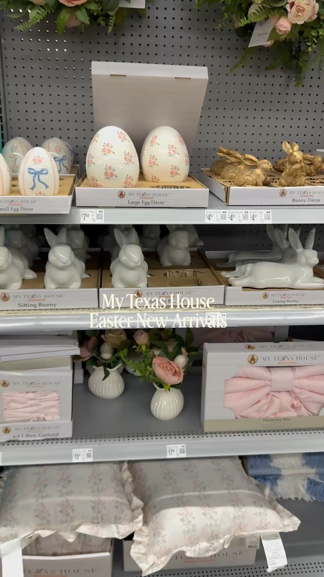 My Texas house at Walmart🎀🐰 Easter New arrivals #easterbasket #easterdecor #mytexashouse #bows #bunnies #pillows #floral #bowgarland #interiordesign #homedecor #gingham #easter

#LTKKids #LTKHome #LTKdayinmylife