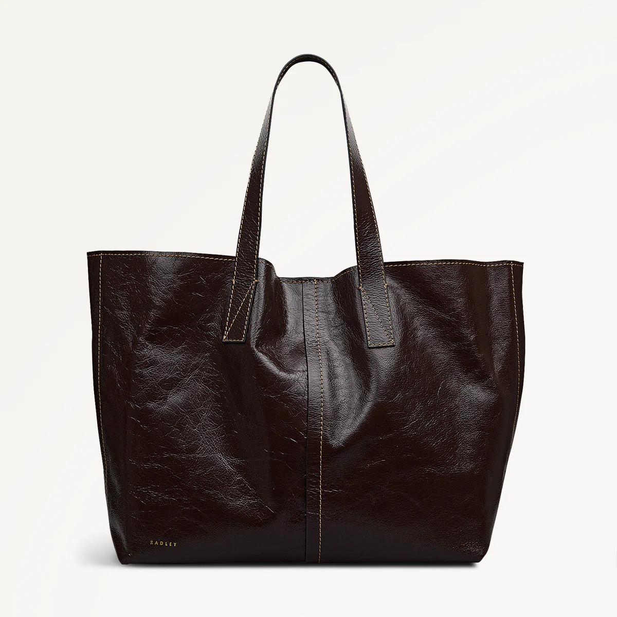 Dark Oak Large Open Top Tote Bag | Broadway Market AW25 | Radley London | Radley