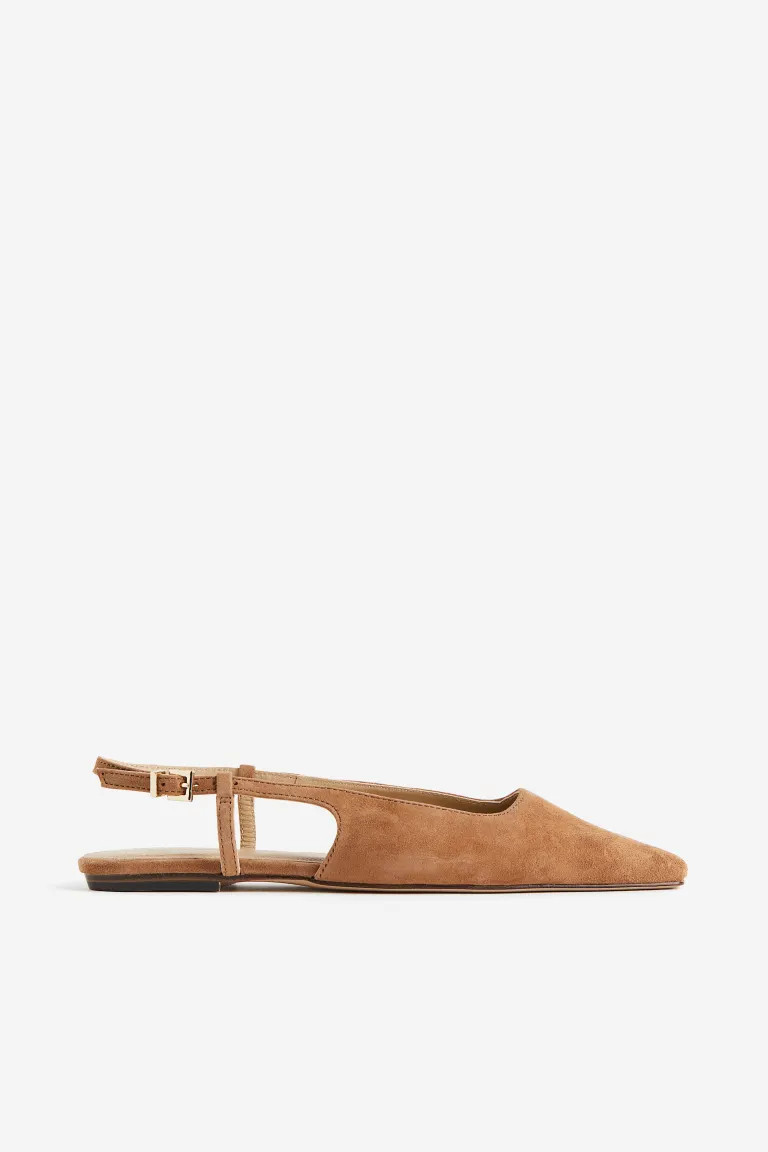 Leather slingbacks | H&M (UK, MY, IN, SG, PH, TW, HK)