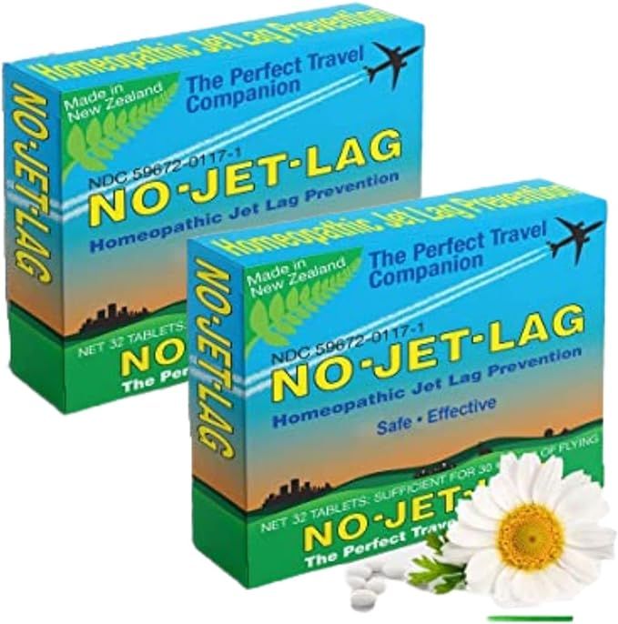 Miers Labs NO Jet Lag Homeopathic Jet Lag Remedy (2 Pack, 64 Chewable Tablets) Plant Based, Trave... | Amazon (US)