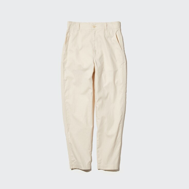 LINEN-COTTON TAPERED PANTS | UNIQLO (US)
