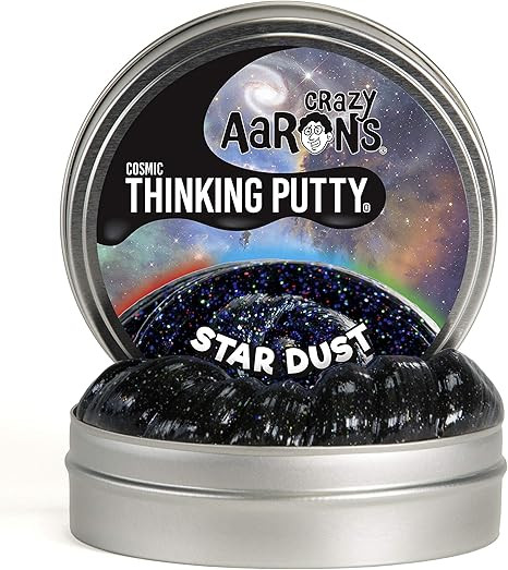 Crazy Aaron's Thinking Putty 4" Tin - Cosmic Star Dust - Multi-Color Sparkle Glow Putty, Soft Tex... | Amazon (US)