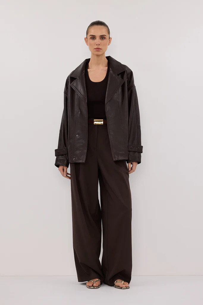 EDEN BITTER CHOC TAILORED PANT | DISSH
