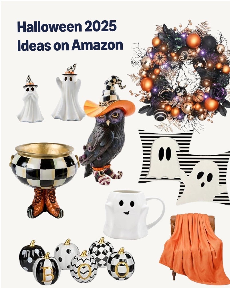 Halloween home decor ideas 🕸️🎃 Loving this black and white buffalo check style for fall! From plaid pumpkins to farmhouse pillows, these finds are perfect for porch decor, living room accents, or a cozy Halloween party setup. Shop my curation here ✨ #halloween2025

#LTKSeasonal #LTKHome