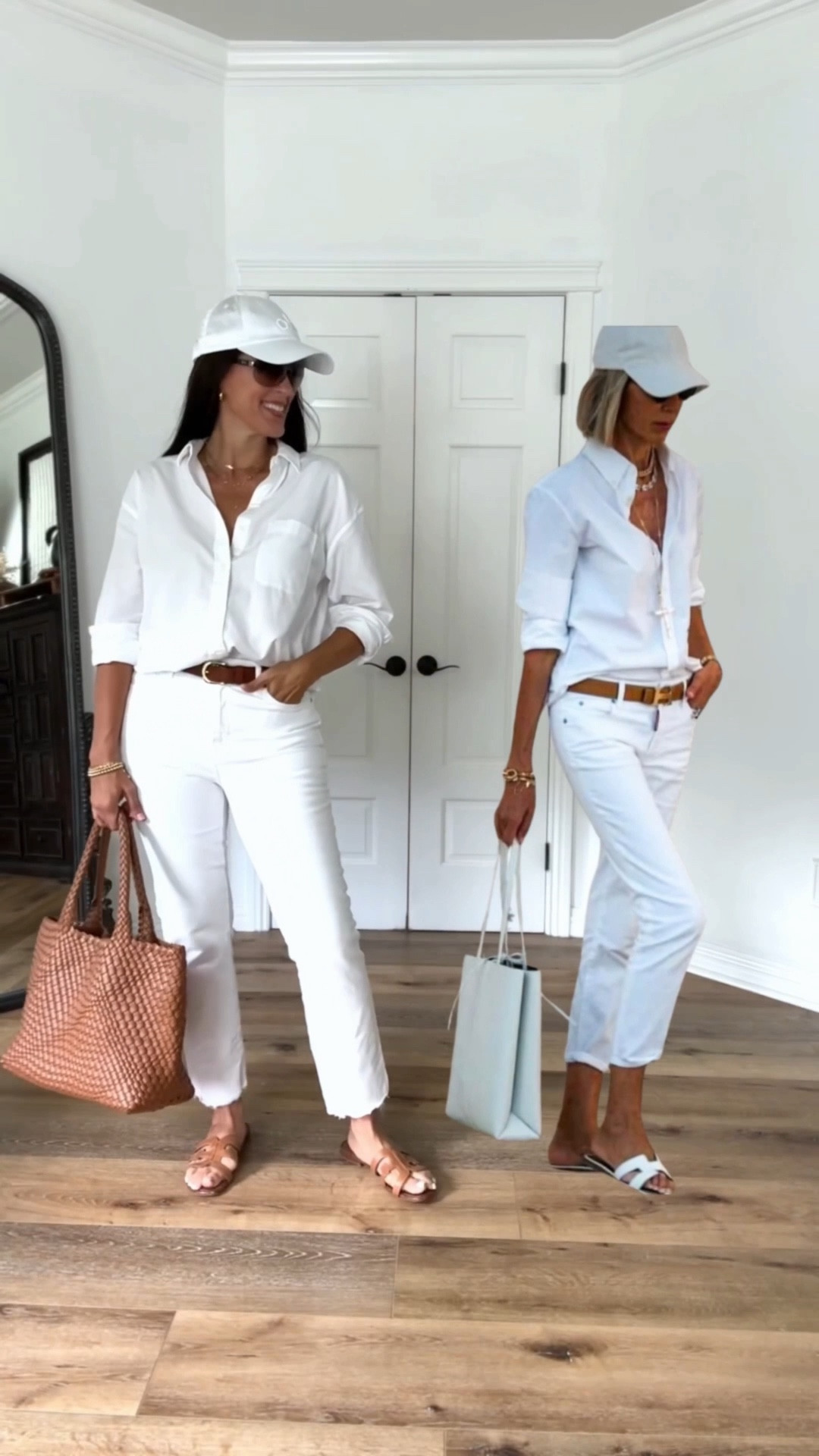 Pinterest inspo! Don’t overthink it. White-on-white is an easy, classic look that works great for spring and summer  

Sizing:
White button down-Faherty, wearing medium
White ankle jeans-Paige, wearing 28, linked budget-friendly options 

summer outfit | casual outfit | white hat | monochromatic outfit | #LTKFindsUnder100 #LTKStyleTip

#LTKOver40