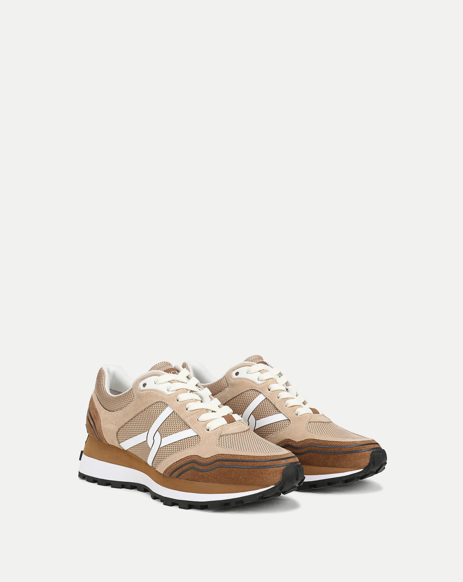 Valentina Sport Sneaker in Chestnut/Ecru | Veronica Beard | Veronica Beard