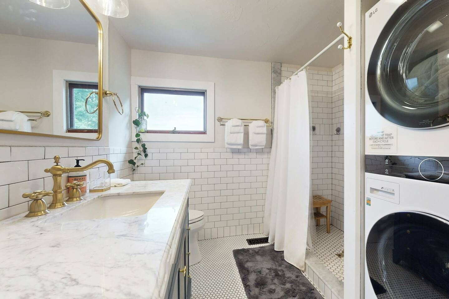 We restored the bathroom in the style of the 1900’s.  From the flooring & hardware to paint colors, everything was carefully curated to fit the style of the time when a bathroom would have been introduced in this 1801 farmhouse.  

#LTKSaleAlert #LTKBeauty #LTKHome