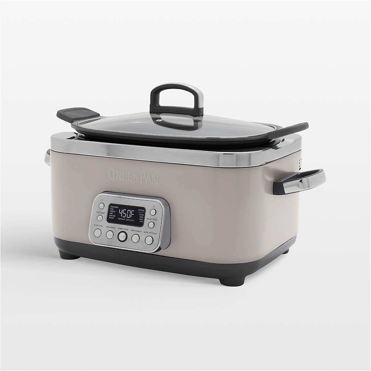 GreenPan Elite 6-Qt. 14-in-1 Clay Slow Cooker + Reviews | Crate & Barrel | Crate & Barrel
