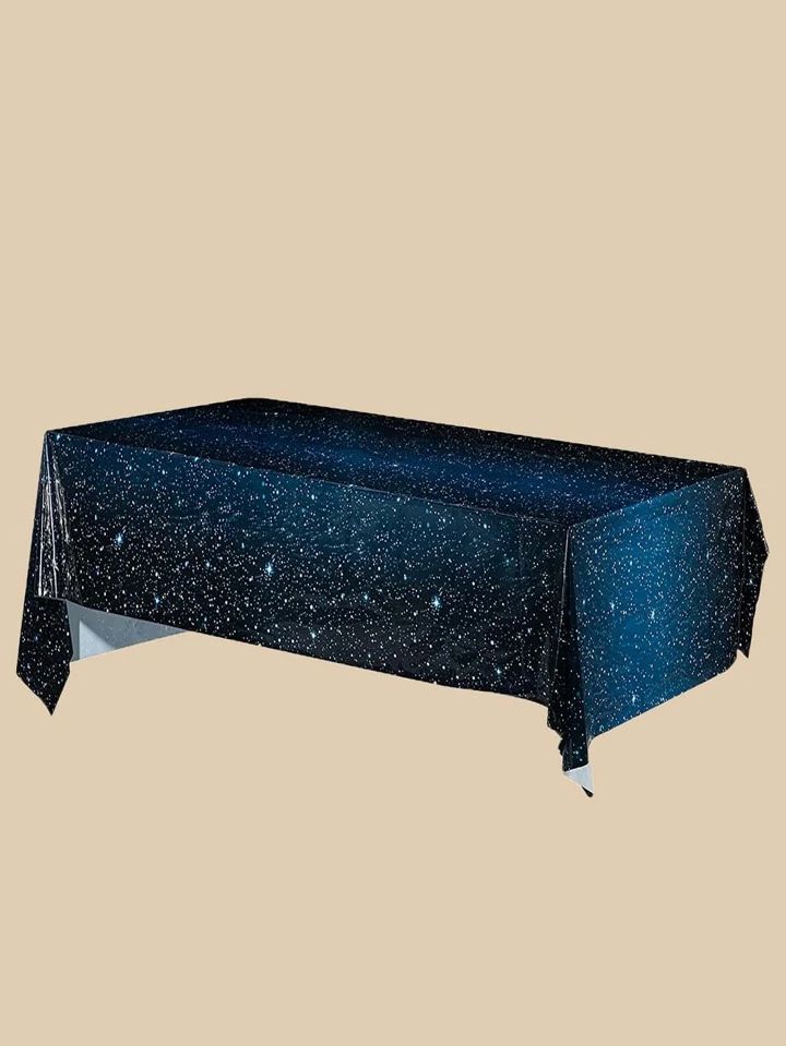 1pc Starry Sky Theme Disposable Tablecloth, Modern Galaxy Print Disposable Table Cloth For Party,... | SHEIN
