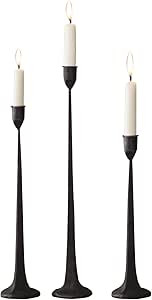 Iron Taper Candle Holder - Decorative Candle Stand - Candlestick Holder for Wedding, Dinning, Par... | Amazon (US)
