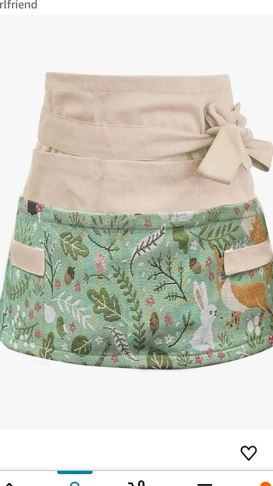 Garden Apron 

This short garden apron keeps you light on your feet while giving you plenty of storage with its many pockets. Perfect for tucking away tools, seeds, or even a handful of fresh harvests, it makes working in the garden simple and comfortable.