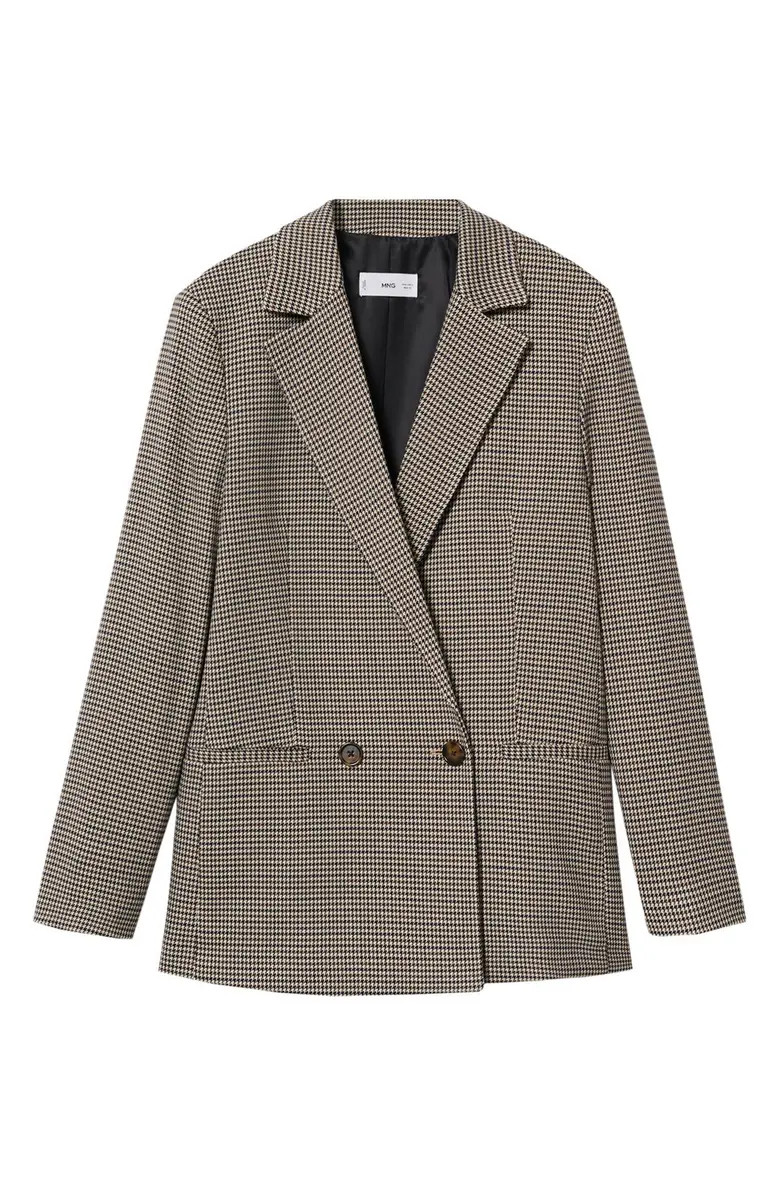 MANGO Check Blazer | Nordstrom | Nordstrom
