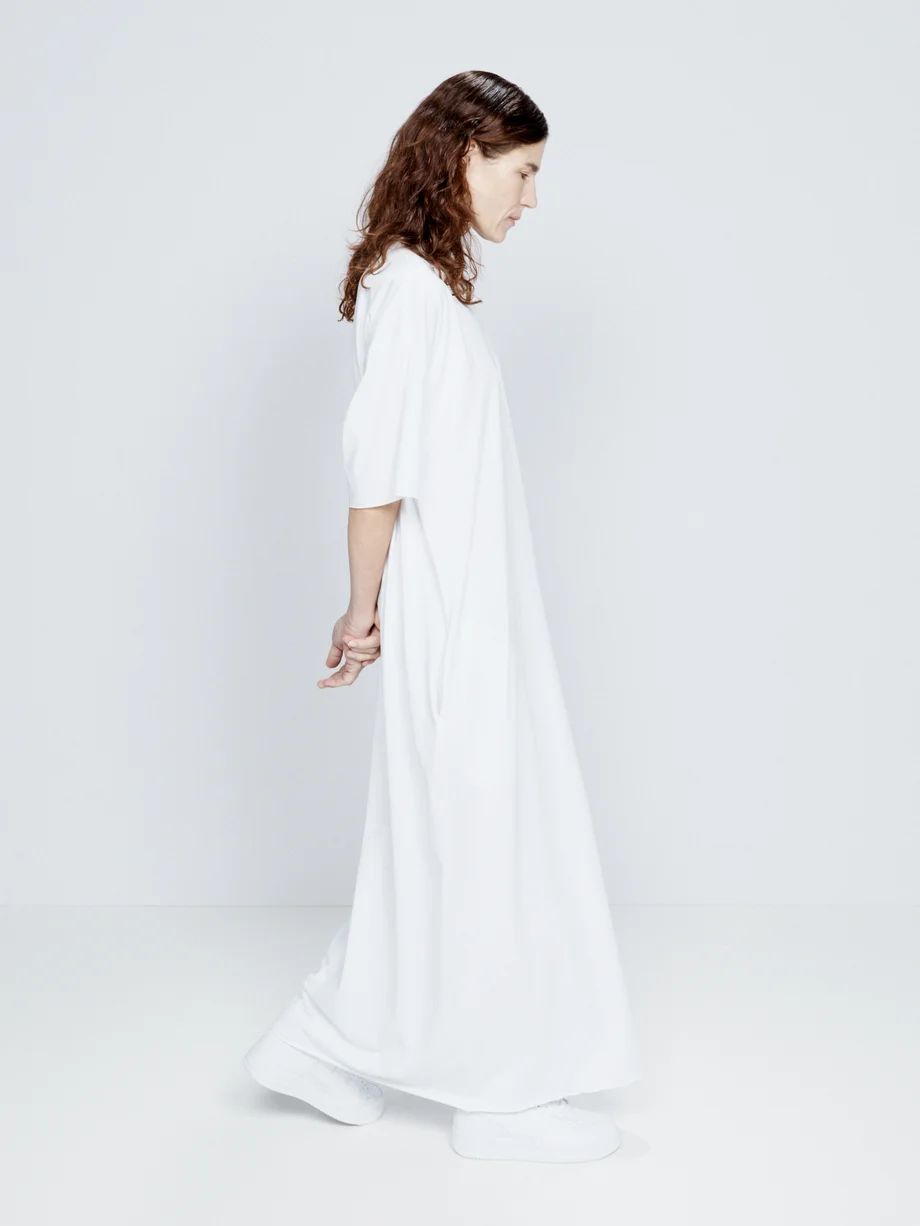 Recycled-yarn cotton-blend maxi T-shirt dress | Raey | Matches (US)