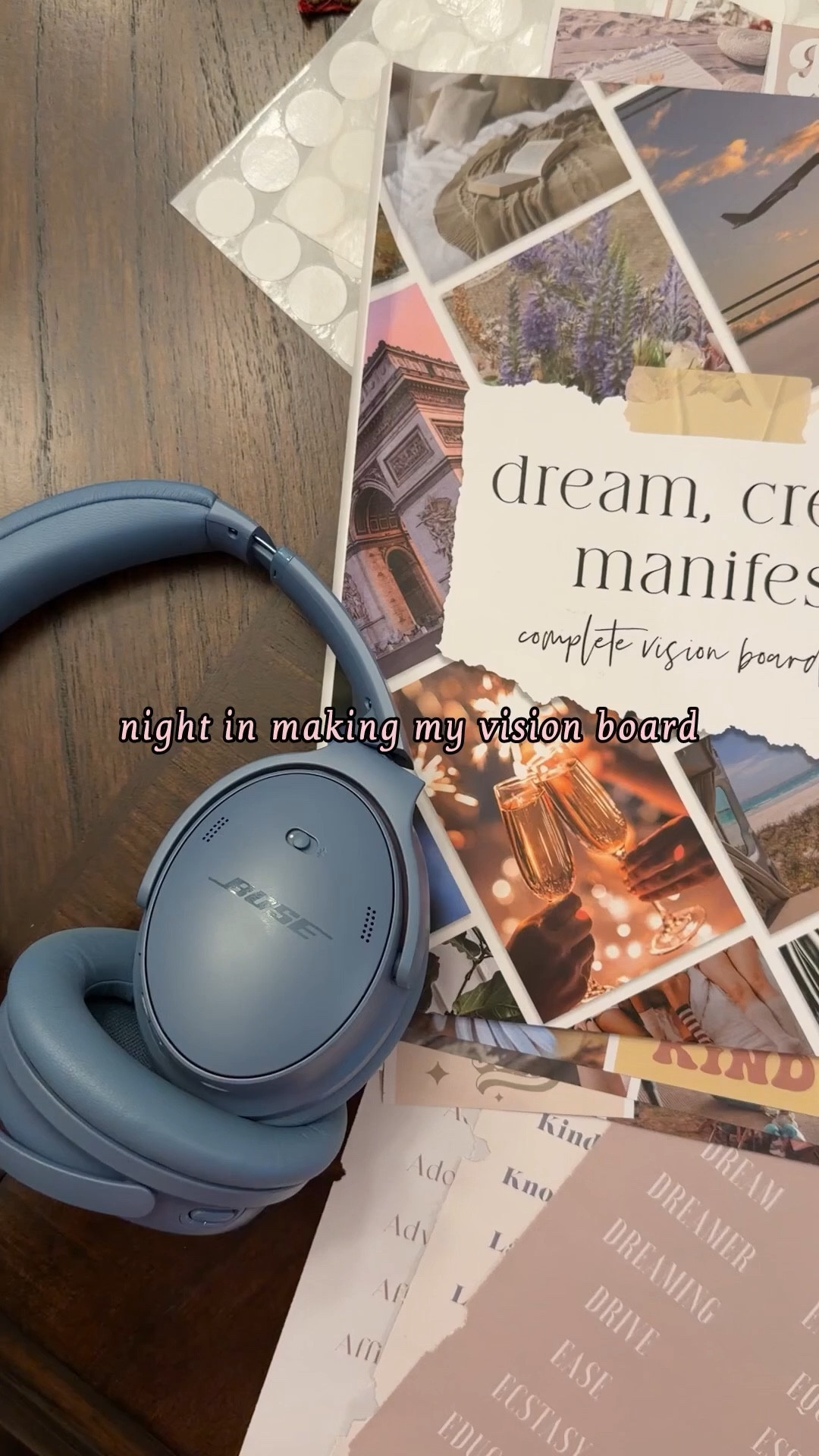 Hello 2026 ✨ Kicking off the new year with my updated vision board! I spent NYE reusing the Dream Create Manifest vision board book + some Five Below finds to bring my goals to life. Feeling so inspired to start this year with clarity, creativity, and intention 💫 

#LTKHome #LTKdayinmylife #LTKselfcare