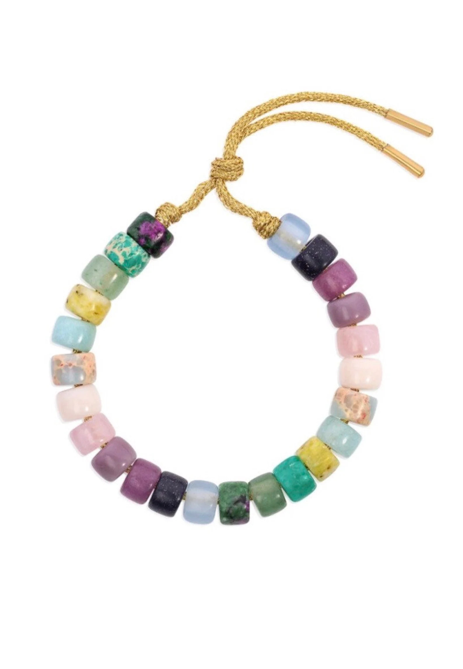 Multi Coloured Forte Bead Gemstone Pony Bracelet Hand Tie on | Etsy UK | Etsy (UK)