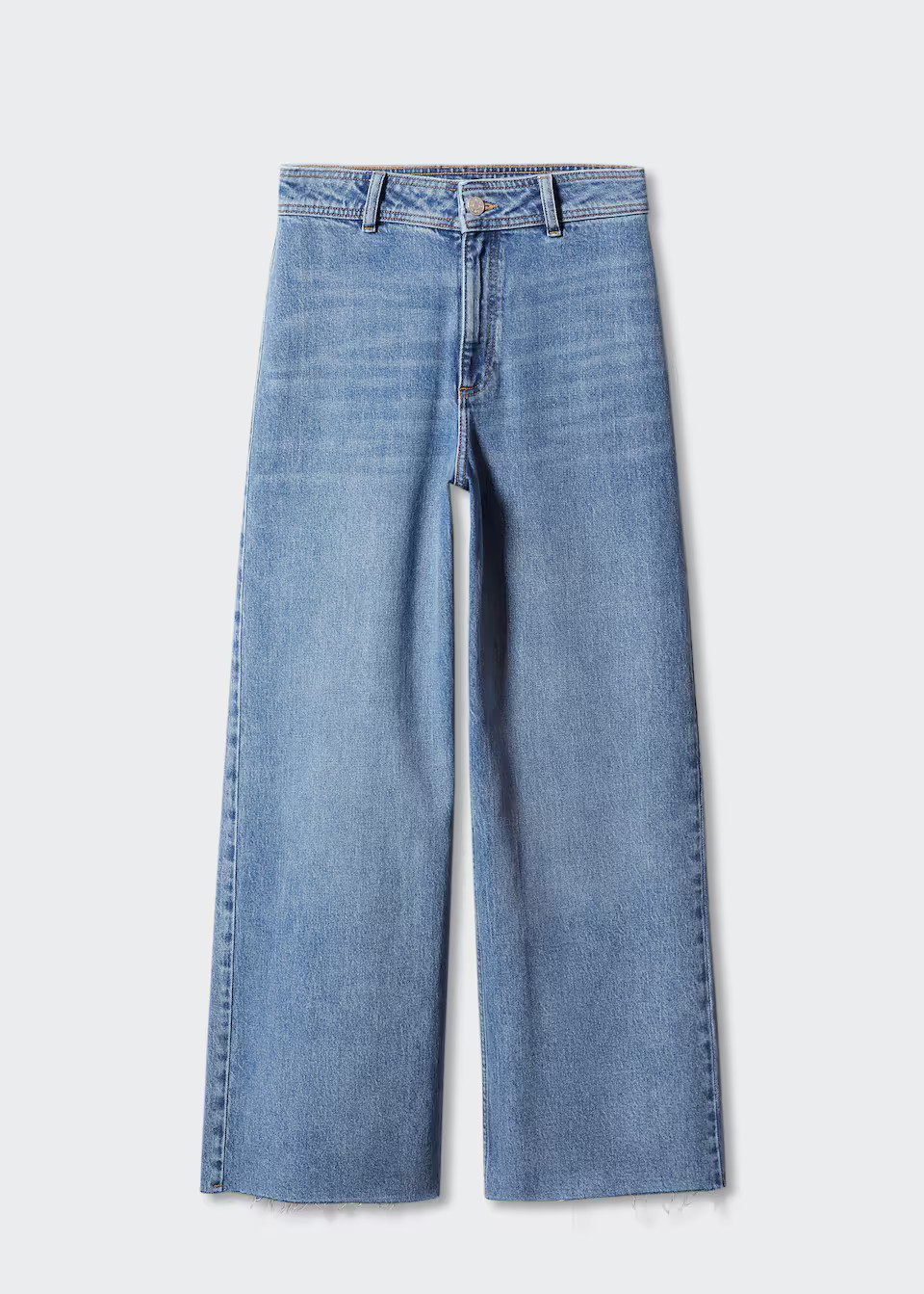 Jeans culotte high waist -  Women | Mango USA | MANGO (US)