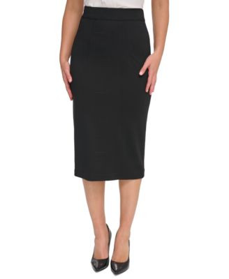 Women's Ponte Pencil Midi Skirt | Macy's