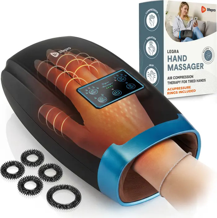 Legra Plus Hand Massager with Heat and Compression Finger, Wrist, and Palm Massager with 5 and 6 ... | Nordstrom