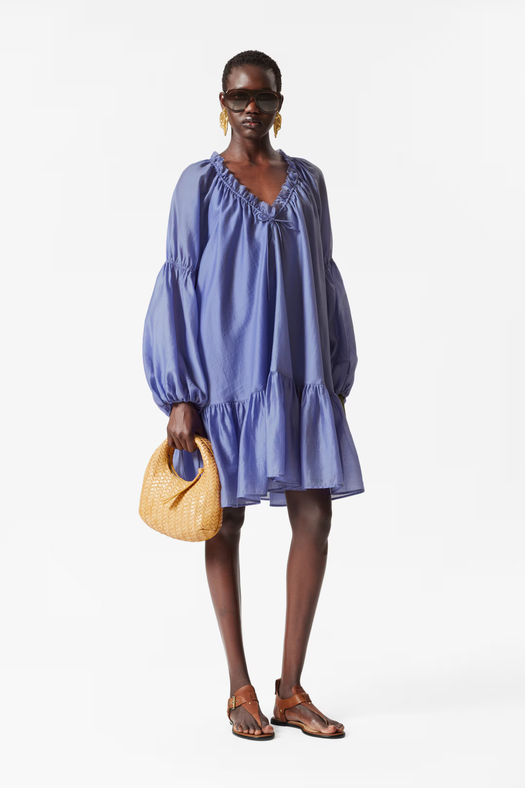 Flounced Mini Dress | H&M (UK, MY, IN, SG, PH, TW, HK)