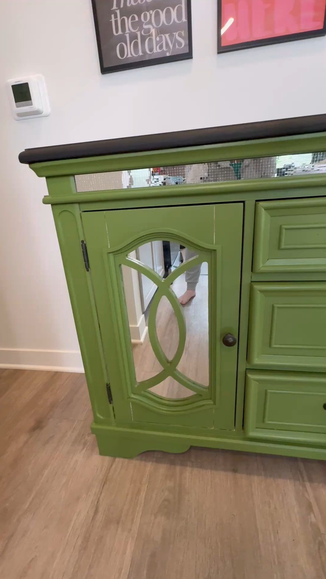 Realyn with Mirrored Glass & Fretwork #FurnitureMakeover #BeforeAndAfter #DIYFurniture #DiningRoomDecor #FurnitureFlip #HomeDecorInspo #RealynServer #FurnitureTransformation #DIYProject #MirroredFurniture

#LTKKids #LTKHome #LTKFamily