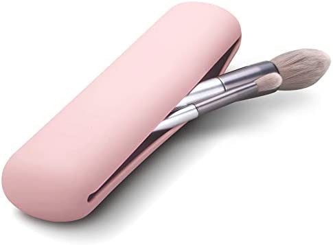 FERYES Travel Makeup Brush Holder, Silicon Trendy and Portable Cosmetic Face Brushes Holder, Soft... | Amazon (US)