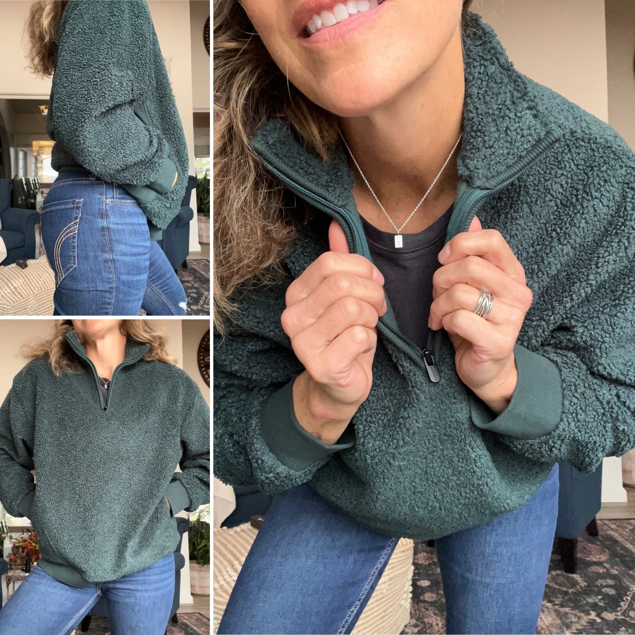 This popover is everything you’ve dreamed of for winter cozy. Snag one now. Fits TTS, I’m wearing the color Pine (also comes in bone and brown) #foreverfleece #cloud #quarterzip #cozy #winterclothes #pullover 

#LTKSeasonal #LTKGiftGuide #LTKHoliday