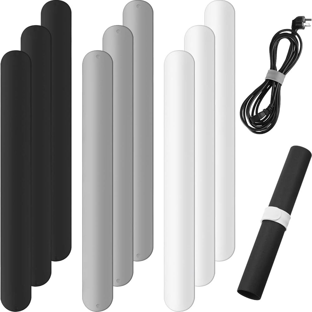White Black Grey Silicone Flip Wraps Silicone Covered Metal Strips Gift Wrap Roll Holder Wrapping... | Amazon (US)