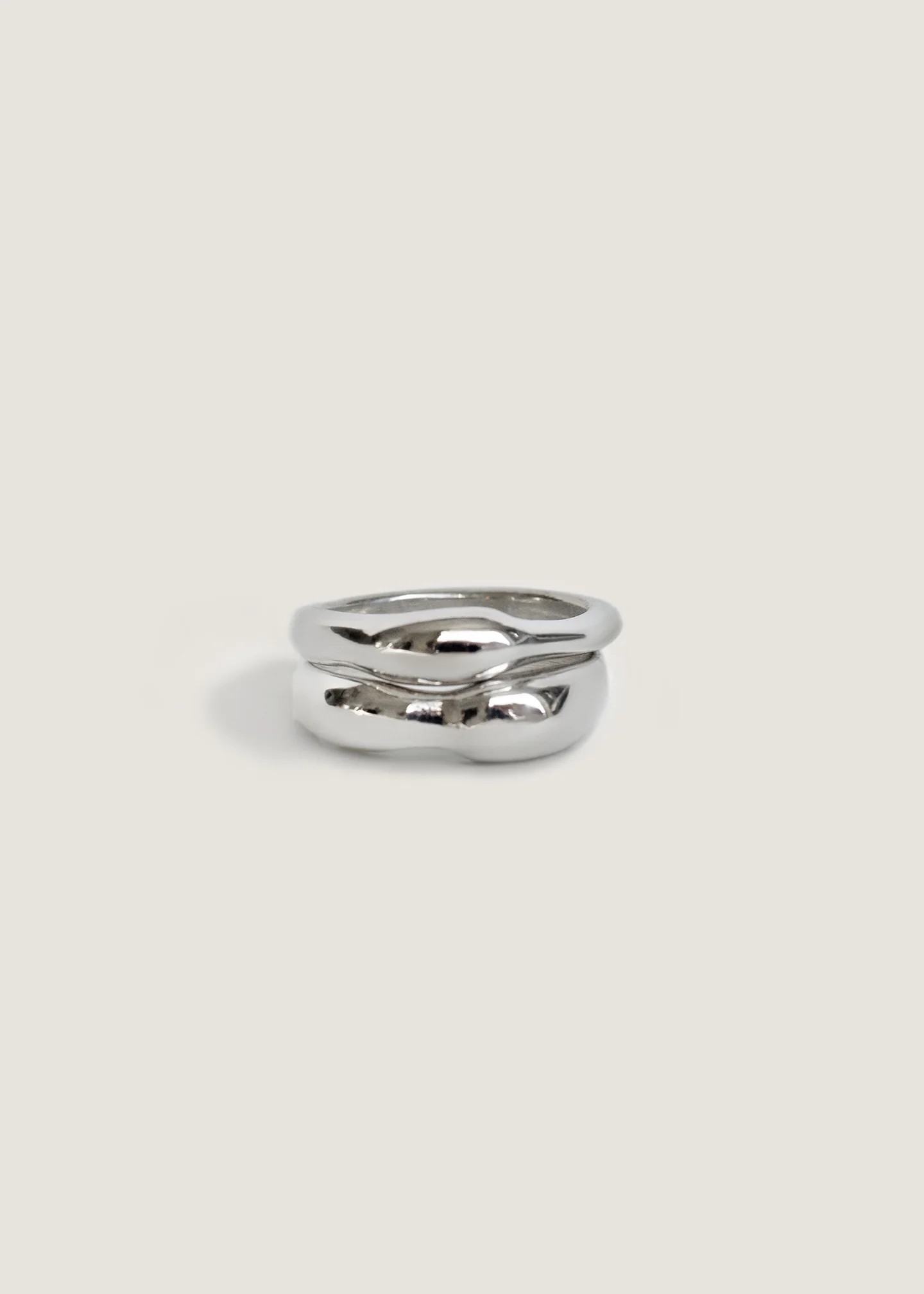 Petite Hera Sculptural Ring Stack Silver - Kinn | Kinn