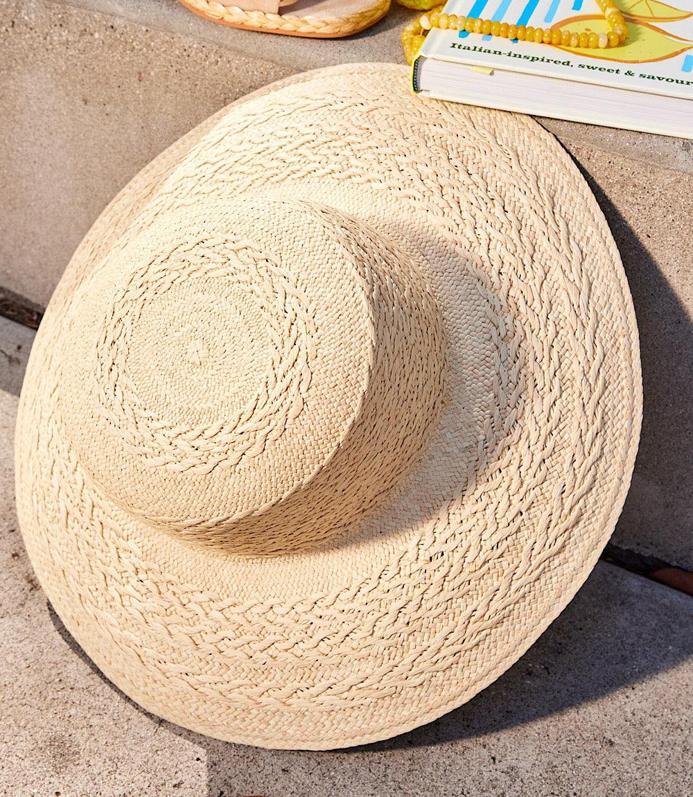 Karen Kane Women's Rope Straw Bucket Hat, One Size, Natural, Straw/Cotton | Karen Kane