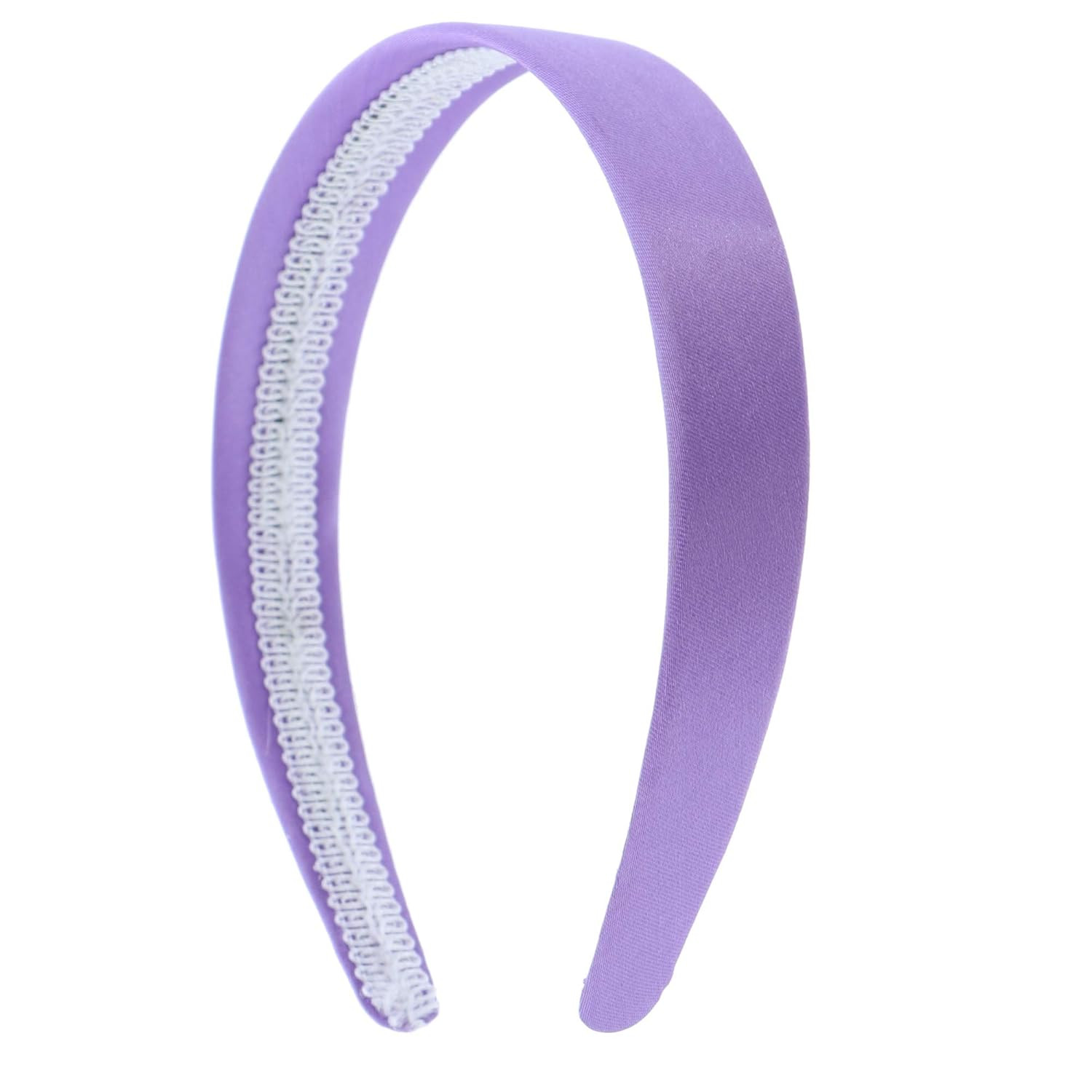 Lavender 1 Inch Satin Hard Headband for Women and Girls | Amazon (US)