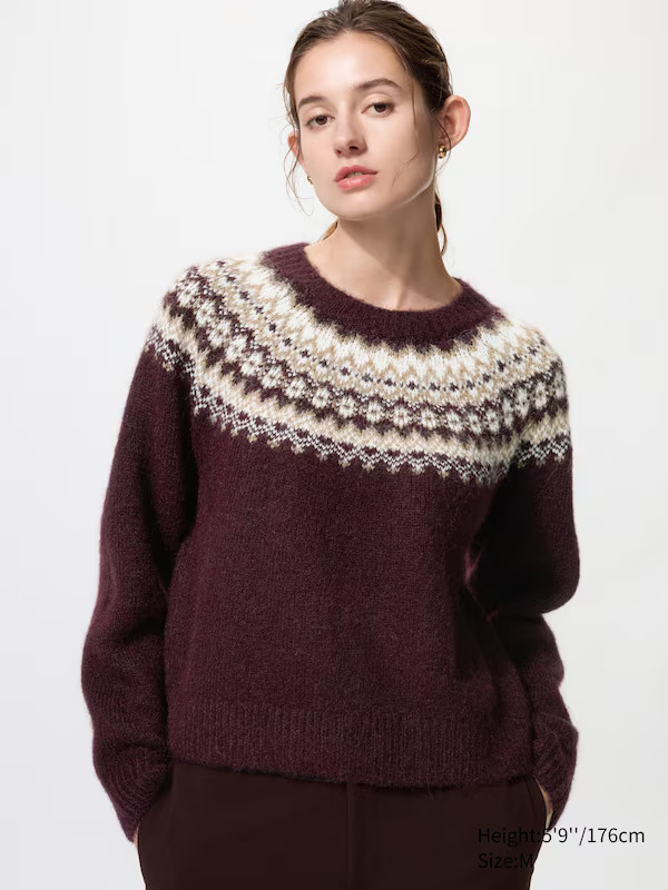 Fluffy Fair Isle Sweater | UNIQLO (US)