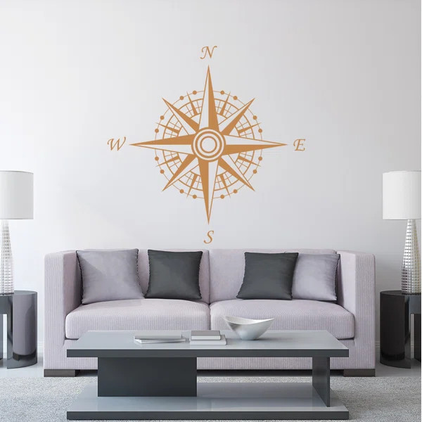 Compass Sticker Wall Decal | Wayfair Professional