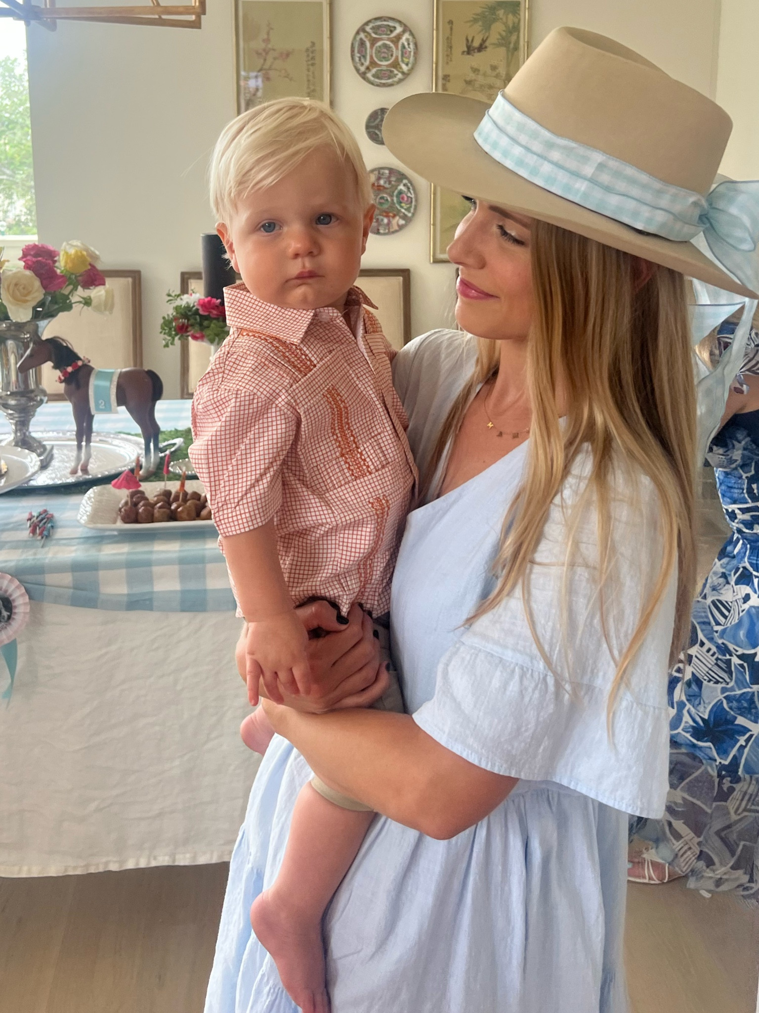 Spring toddler boy style 🤍 

orange guayabera baby outfit, toddler khaki pants, Amazon dress, blue gingham ribbon, felt cowboy hat, Gigi pip, ivory fedora hat, Kentucky derby party outfits, baby blue outfit. 

#LTKbaby #LTKunder50 #LTKkids