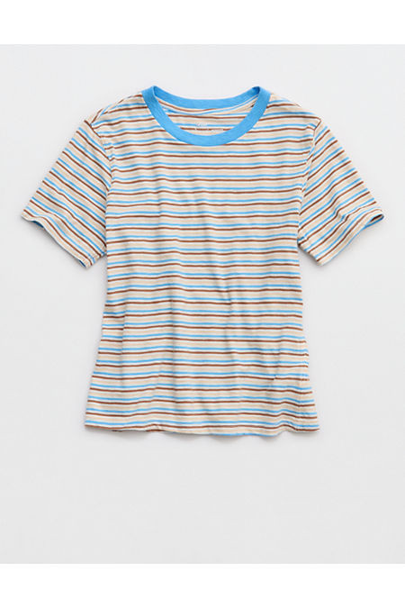 Aerie Vintage T-Shirt Women's Blue Vinyl XXS | Aerie