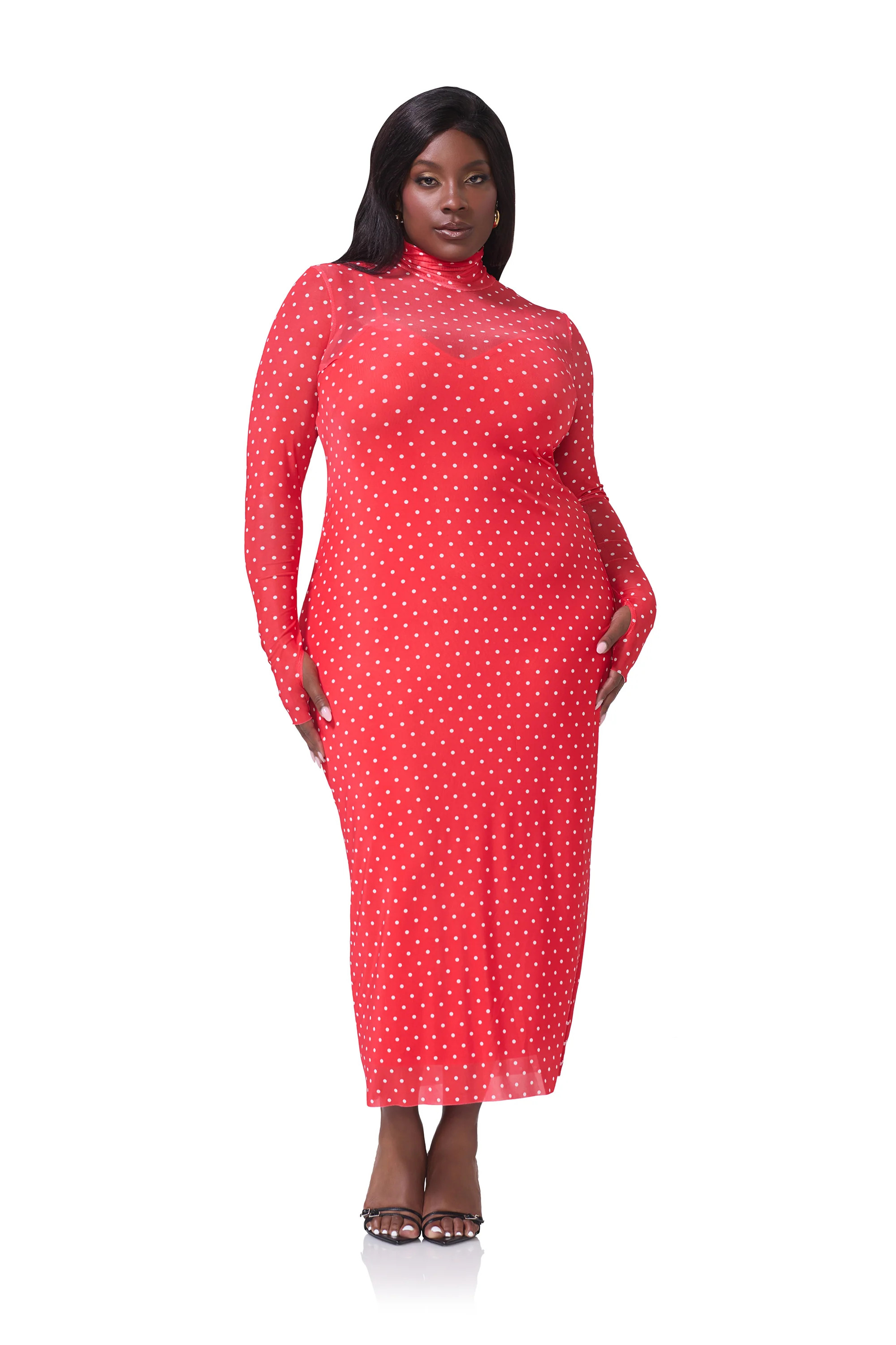 Shailene Dress - Risky Micro Dot | ShopAFRM