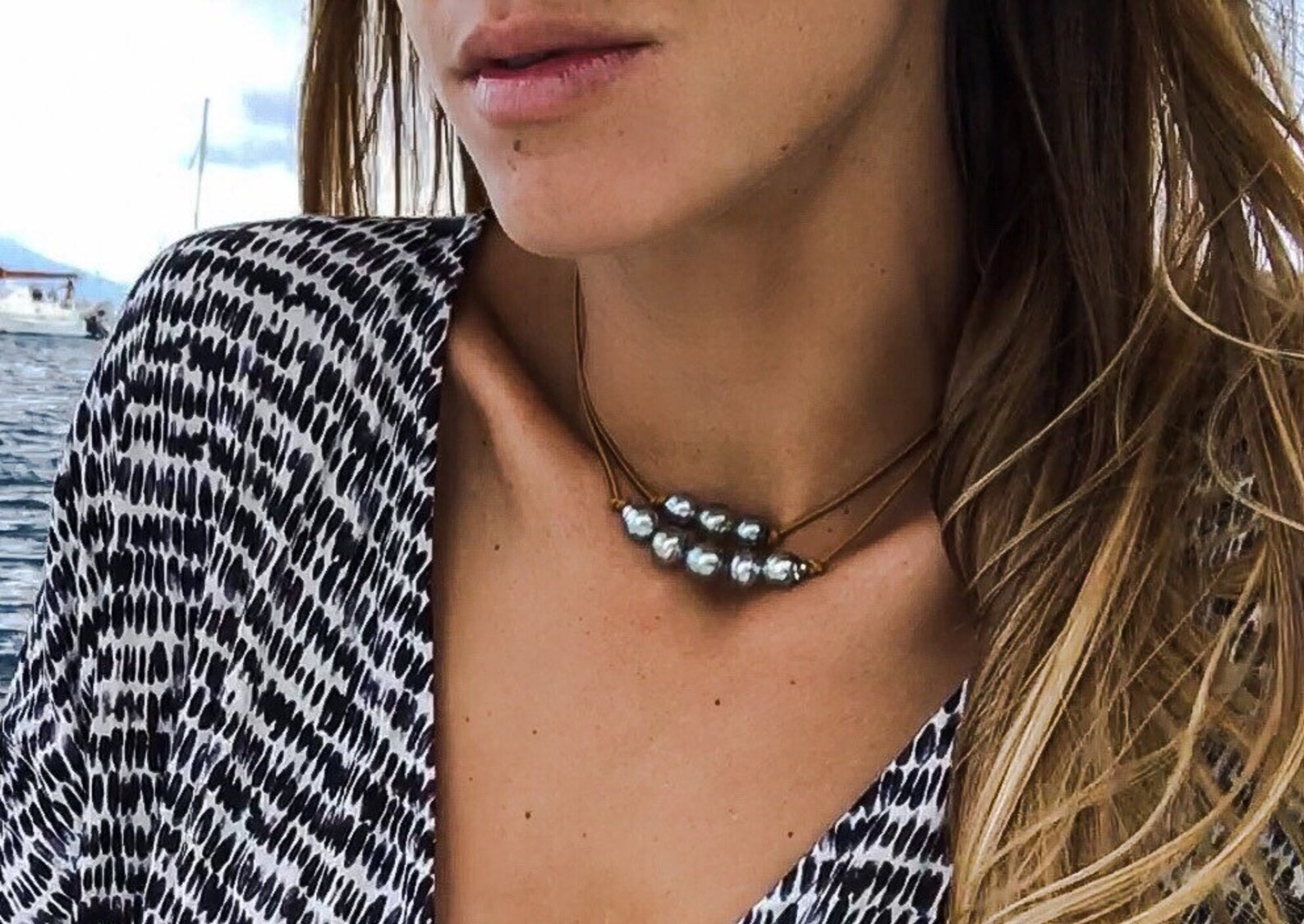 Tahitian Pearl Choker W/ 1 3 or 5 Pearls  Pastel Tahitian | Etsy | Etsy (US)