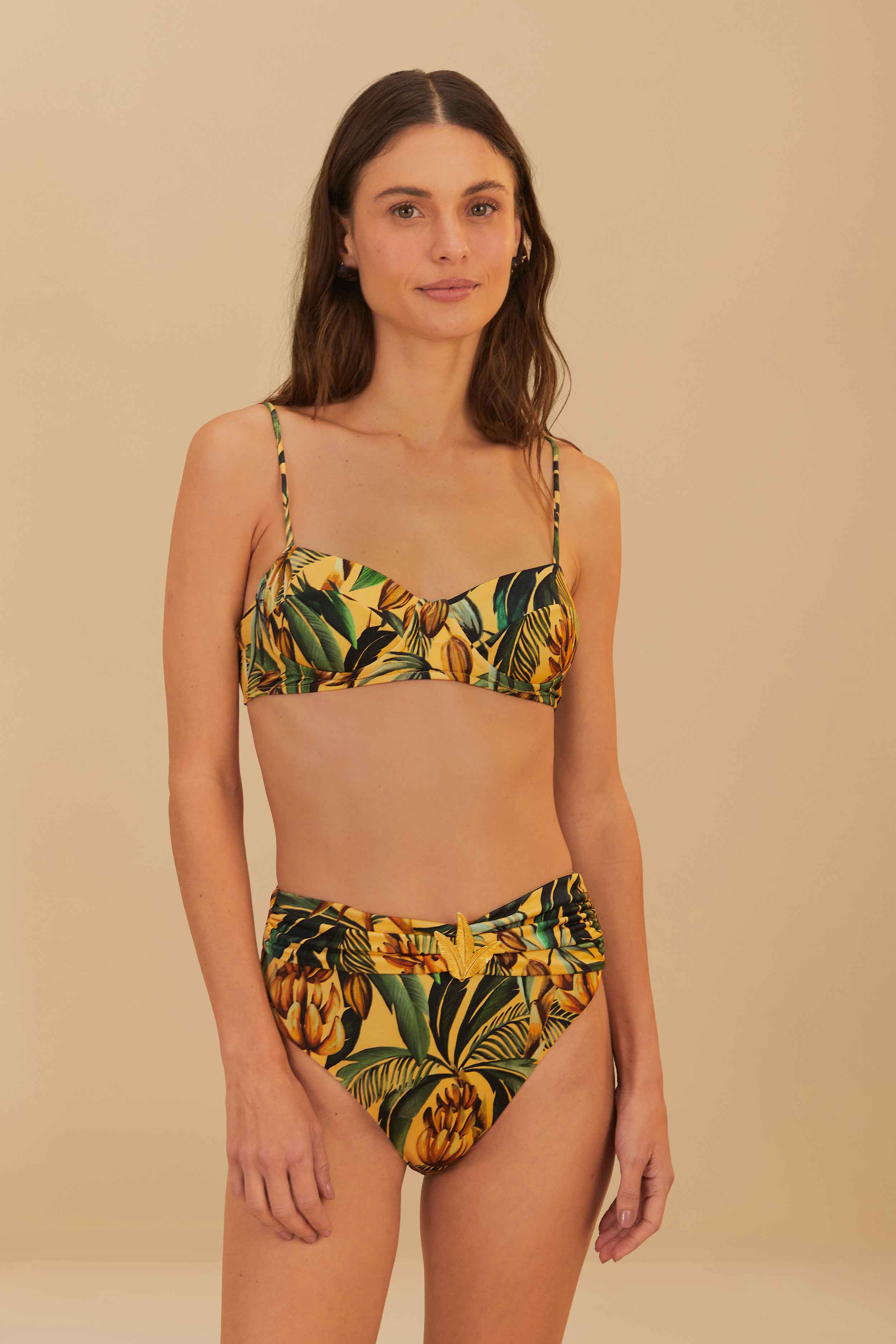 Bananart High Waist Bikini Bottom | FarmRio (US)