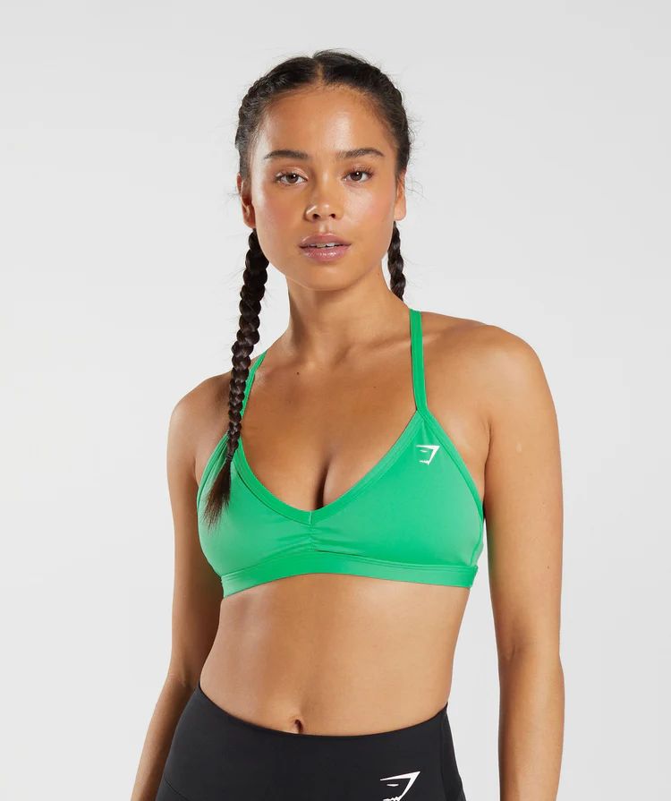 Gymshark Minimal Sports Bra - Tropic Green | Gymshark CA