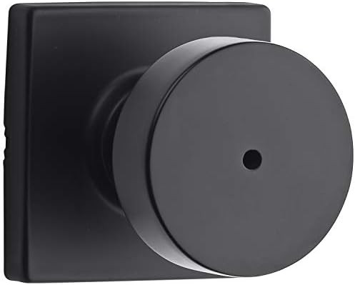 Kwikset 97300-939 Pismo Privacy Square Modern Door Knob, Matte Black | Amazon (US)