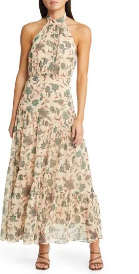 Floral Print Halter Dress | Nordstrom