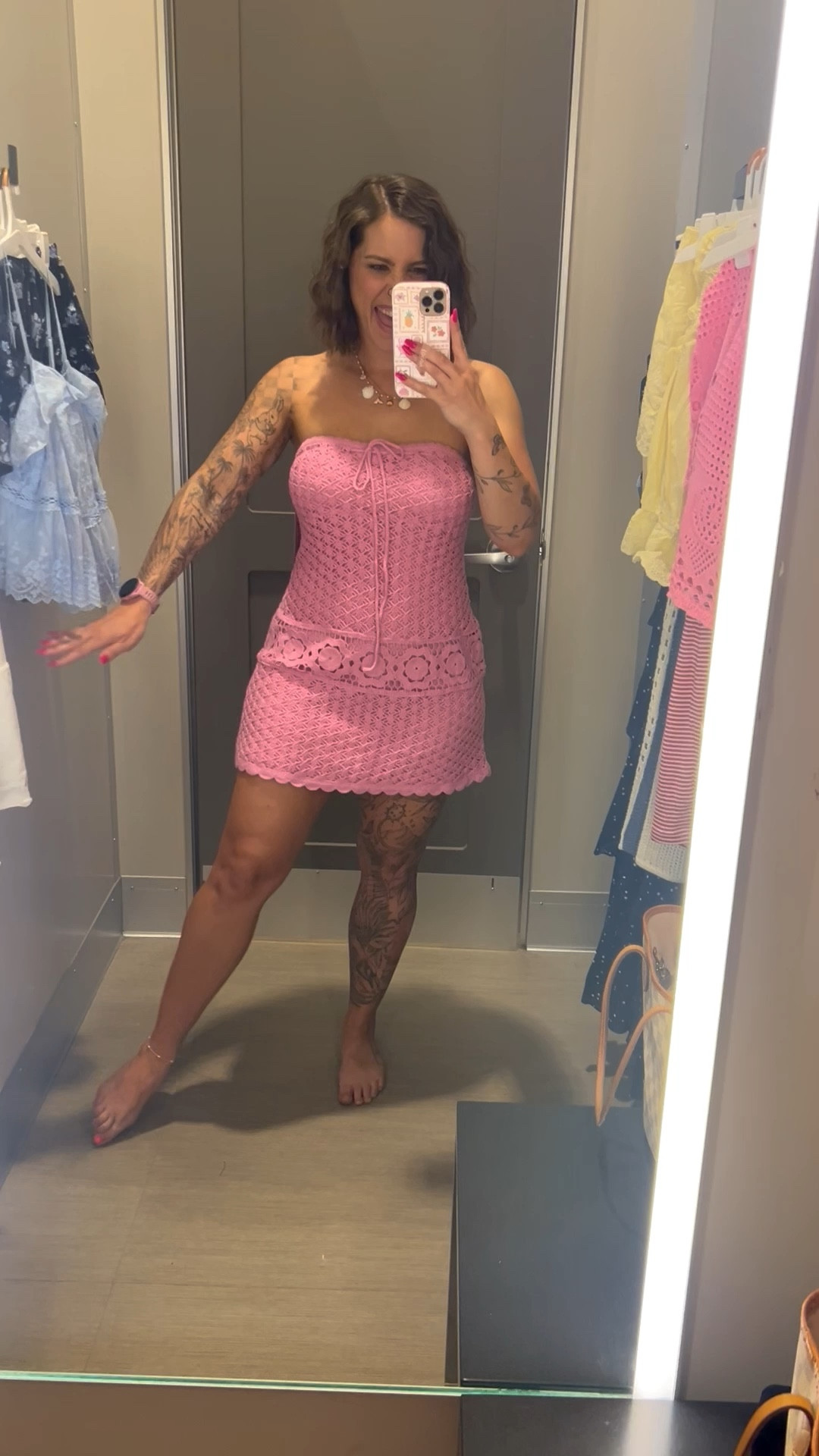 The cutest crochet dress! Perfect for summer! Beach or festival outfit! I’m wearing a medium  

#LTKSeasonal #LTKSwim #LTKFestival