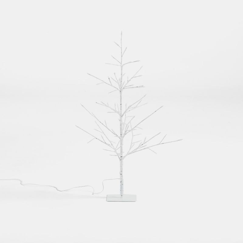 LED 3' Birch Tree + Reviews | Crate and Barrel | Crate & Barrel