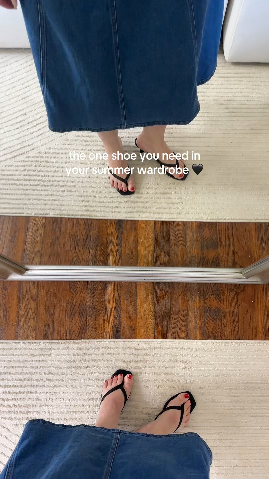 These kitten heel flip flops are a must!! I wear these comfy kitten heels all summer long and they’re so chic and effortless