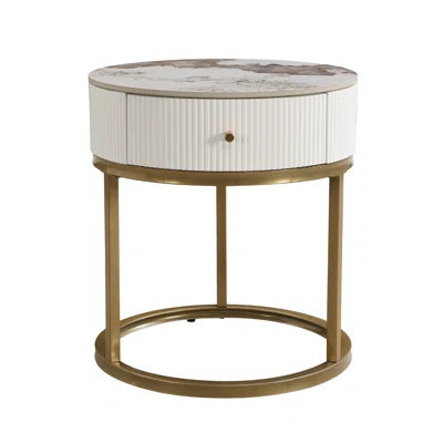 Round Storage Nightstand | Wayfair North America