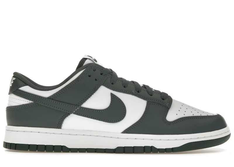 Men's Nike Dunk Low Sneakers in White/Vintage Green | StockX