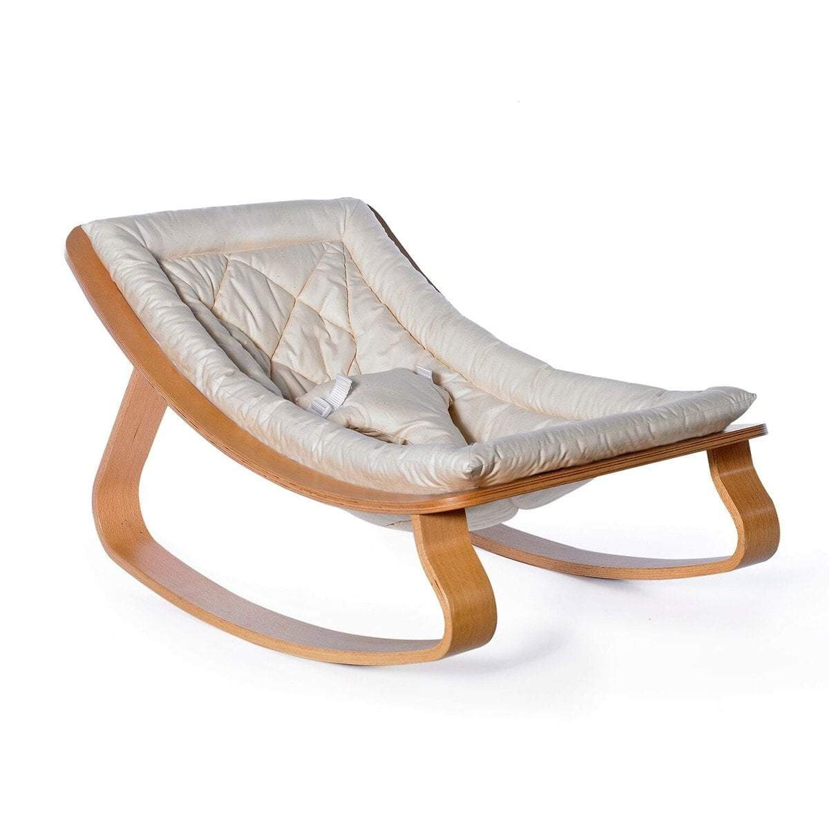 baby rocker | white | beech | FINN + EMMA, LLC