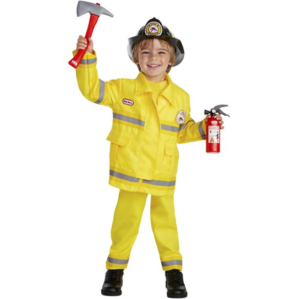 Palamon Little Tikes Fireman Fire Chief Toddler Costume With Tools 1T-2T | Walmart (US)
