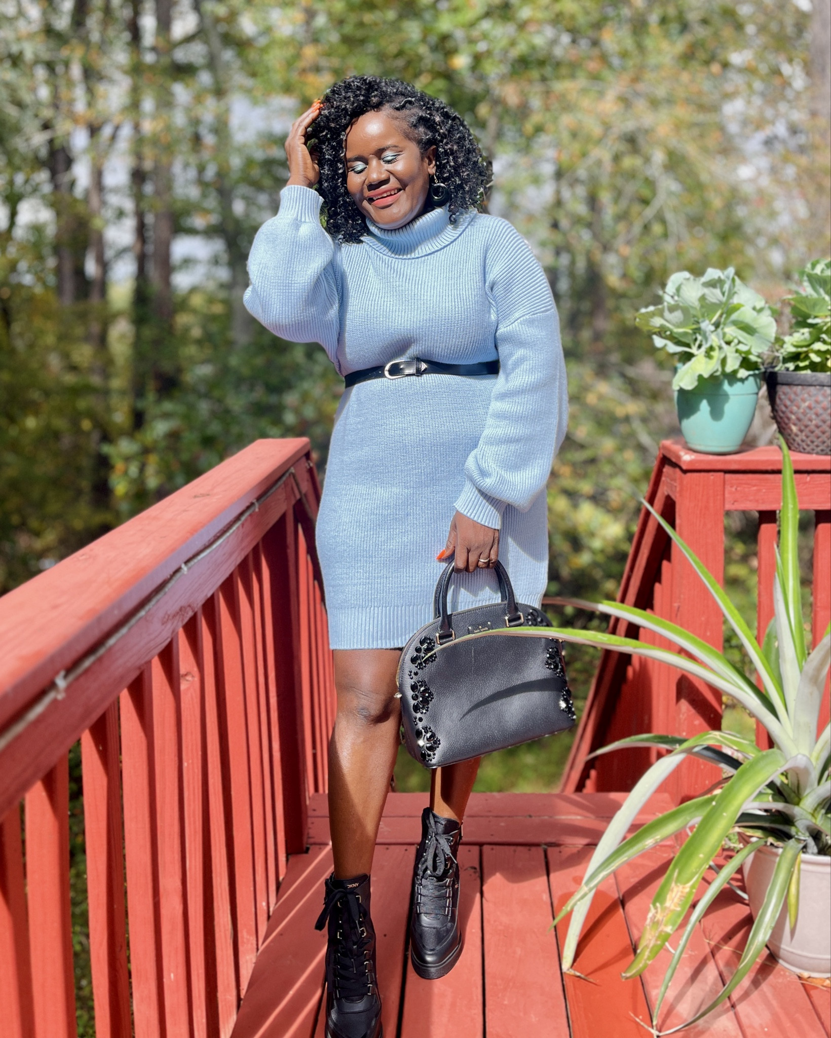 Cozy Meets Chic 🍂💙
Nothing says fall confidence like a sweater dress that hugs in all the right places! This soft blue knit is perfect for those crisp mornings — I cinched it with a belt to define the waist and paired it with lace-up boots for that effortless edge.
.
.
.
Styling Tip:
✨ Add a structured bag to elevate your look instantly.
✨ Swap boots for knee-highs if you want a dressier vibe.
✨ Don’t forget a bold lip — it ties everything together!

#FallFashion #fallstyle #SweaterDressSeason #LTKFallStyle #CozyChic #outfitinspo #outfitinspiration #FallOOTD #LTKfashion #LTKstyletips #FallVibes #LTKinfluencer #LTKunder100

#LTKOver40 #LTKStyleTip #LTKMidsize