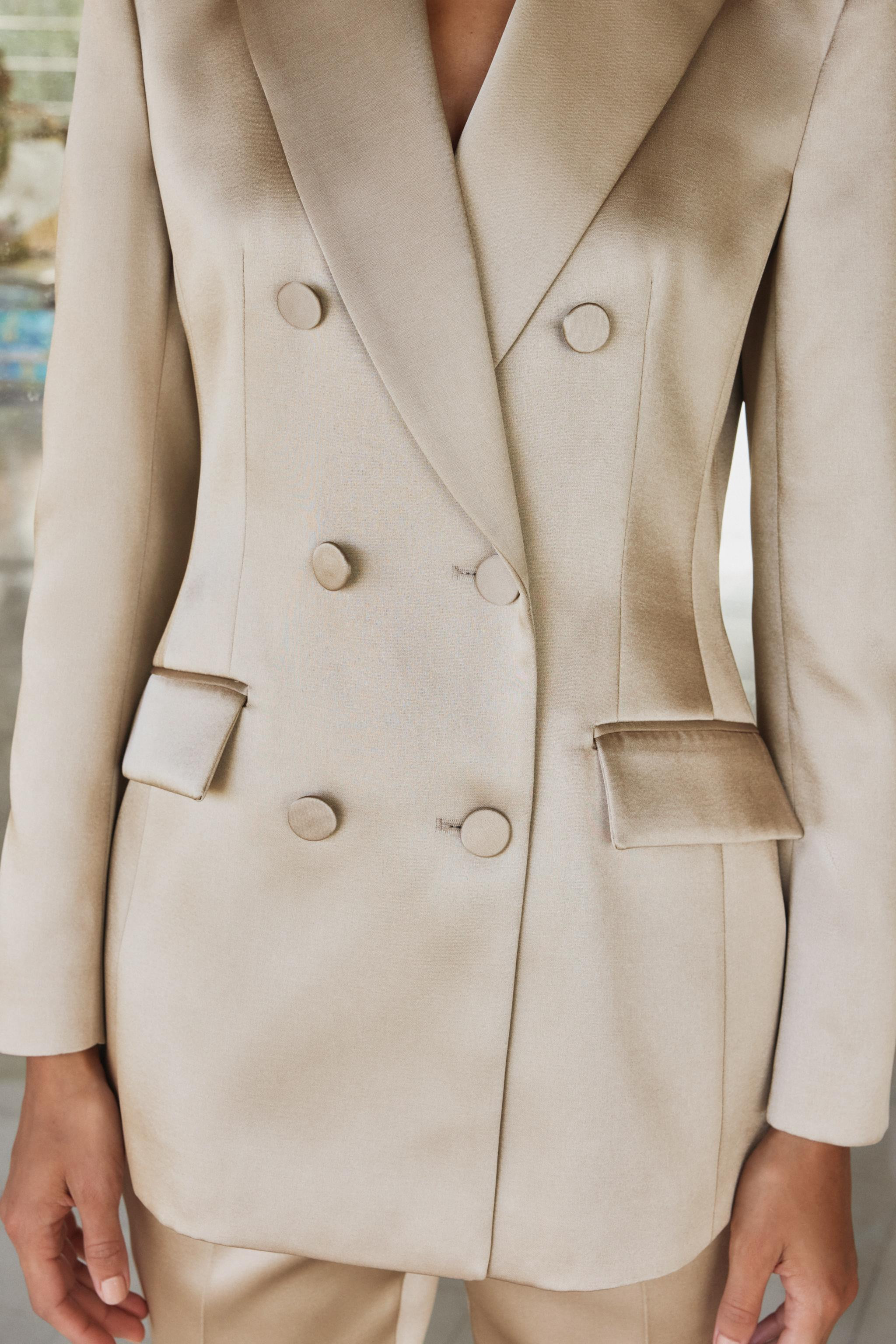 DOPPELREIHIGER SATIN-BLAZER | Zara DE